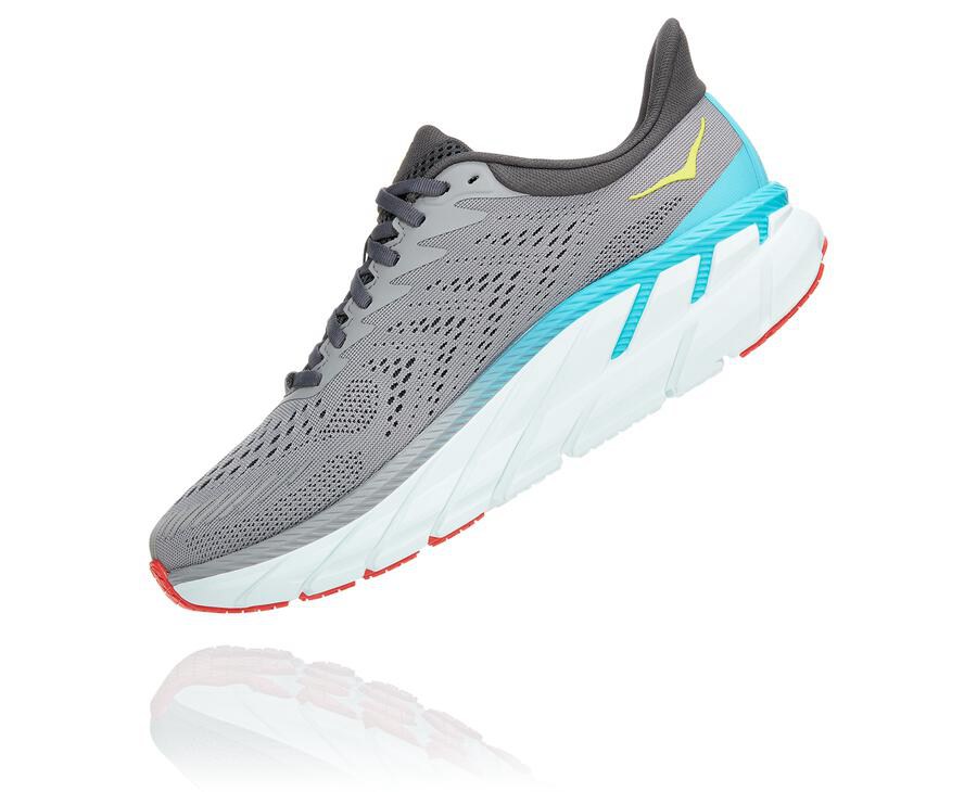 Hoka One One Clifton 7 Löparskor Herr - Grå - VEIGC-6025